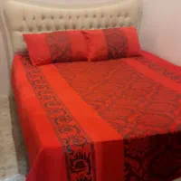 فروش   رو‌ تختی دو نفره ترک و پرده سالم و تمیز|سرویس روتختی|هشتگرد, تهران دشت|دیوار