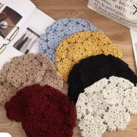 بافت ترند.توری مینی اسکارف.لئون.عرقچین.شال رینگی