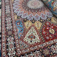 جفت فرش 6متری دستباف گنبد تبریز 50رج ابریشم شرایطی|فرش|کرج, عظیمیه|دیوار