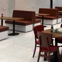 فروش مبل رستورانی و فست فود چرم بسیار تمیز و سالم|کافیشاپ و رستوران|بانه, |دیوار