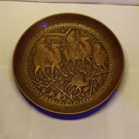 سینی دیوارکوب مسی بالای ۱۵۰ سال قدمت