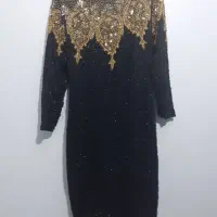 پیراهن مجلسی تمام کاردست