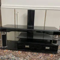 میز تلویزیون شیشه ای