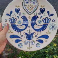 دیوار کوب سرامیکی کار دست با طرح های اسلیمی زیبا