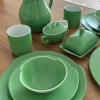 سرویس غذاخوری سبز ۴ نفره|ظروف سرو و پذیرایی|تهران, فرحزاد|دیوار