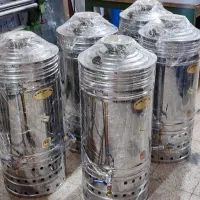 سماور گازی هیئتی بزرگ/مجلسی تمام استیل|سماور، چای‌ساز، قهوه‌ساز|زاهدان, |دیوار