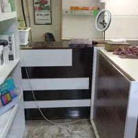 یک دست کامل ویترین کامل با چوب ام دی آف|فروشگاه و مغازه|شوش, |دیوار