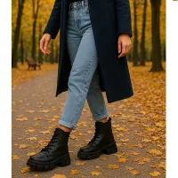 نیم بوت زنانه مشکی مدل Roxana باقیمت مناسب