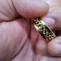 حلقه نقره آبکاری طلا