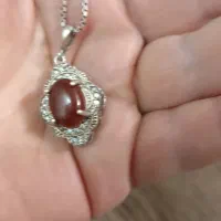 گردنبند عقیق با زنجیر عالی نقره دستبند شیک نقره|جواهرات|اصفهان, طامه|دیوار