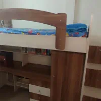 تخت خواب زیرکمد و میز کامپیوتر|تخت و سرویس خواب|اسلامشهر, مطهری|دیوار