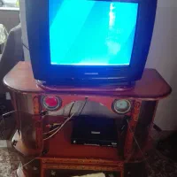 تلویزیون قدیمی21-ست تاپ باکس مارشال-میز تلویزیون