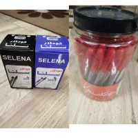 خودکار مشکی و آبی و قرمز