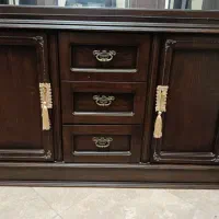 بوفه یا ویترین تمام چوب ، طرح گل لاله|بوفه، ویترین، کنسول|تهران, صادقیه|دیوار