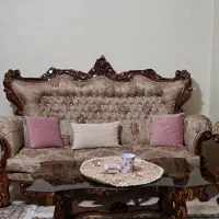 مبل سلطنتی ۹نفره ومیز ناهارخوری ۸نفره|مبلمان خانگی و میز عسلی|ملایر, |دیوار