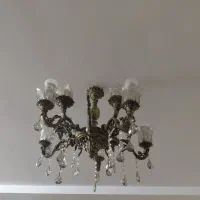 یک جفت لوستر ۵ شاخه به همراه لامپ