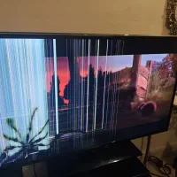 تلوزیون سامسونگ46اینچ ال ای دی صفحه شکسته