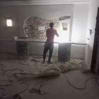 گجکاری سیاه و سفید|خدمات پیشه و مهارت|صوفیان, |دیوار