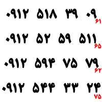 فروش تعدادی سیمکارت 0912 ۰۹۱۲ ارزان زیر قیمت بازار