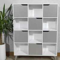 بوفه و کتابخانه و استند دیواری ام دی اف|کتابخانه، شلف، قفسههای دیواری|کارون, |دیوار