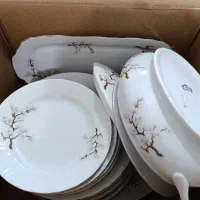 ظروف غذاخوری و چایخوری ۶نفره.چینی