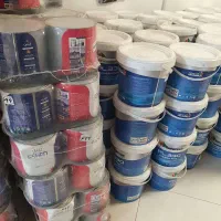 رنگ سفید پلاستیک سوپرایز و رنگ روغنی4 کیلویی اشن