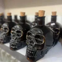 بطری اسکلت درب چوبی