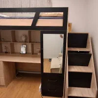 تخت خواب کمد کم جا ، یک نفره
