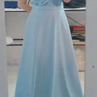 پیراهن مجلسی ساتن آمریکایی شیک و دخترونه