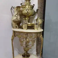 میز‌سماور برنز ده لیتر با کل وسایل