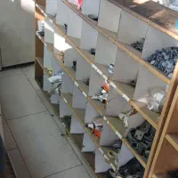 قفسه چوبی مخصوص لوازم یدکی کشویی|فروشگاه و مغازه|باسمنج, |دیوار