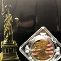 سکه یادبو چالش نیرو هوایی آمریکا و مجسمه ازادی|کلکسیون سکه، تمبر، اسکناس|کرج, شهرک بنفشه|دیوار