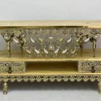 میز 2  برنز  برنزی