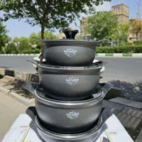 سرویس قابلمه وتابه ۱۰پارچه چدن گرانیت مهیا مهر|ظروف پخت‌وپز|قم, ولیعصر|دیوار