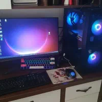 کیس فول گیمینگ 3060ti + i5 12400f سه فن