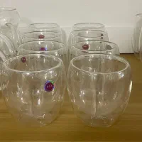 فنجان دو جداره بی دسته بی وی کی