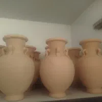 گلدان سفالی خام طرح ۴ قفله|صنایع دستی و سایر لوازم تزئینی|اردکان, |دیوار