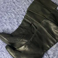 بوت چرم مشکی