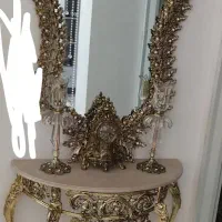 آینه شمعدان طرح برنز