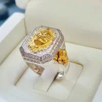 انگشتر نقره ، آب طلا