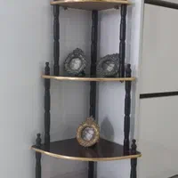 بوفه کنج یا شلف چوبی