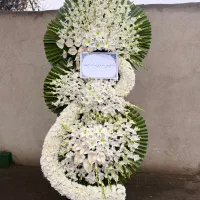 تاج گل سبد گل ماشین عروس استند گل