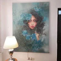 تابلو رنگ روغن با طراحی بسیار شیک بزرگ متری