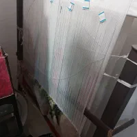 دار قالی سالم و چله کشی شده و کمی بافته شده