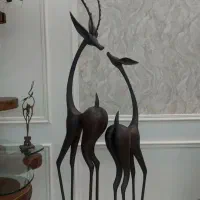 دو غزال چوبی