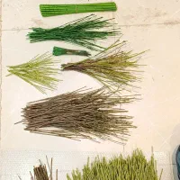 ساقه شاخه فلزی گل مصنوعی خرج کار لوازم گلسازی