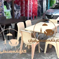 میز و صندلی پلاستیکی هیت فردین غذاخوری کافه