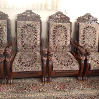 مبل قالی چوب راش بسیار تمیز