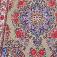 فرش دست بافت کناره و زرنیم