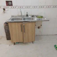 (سینک بهمراه کابینت و شیر)